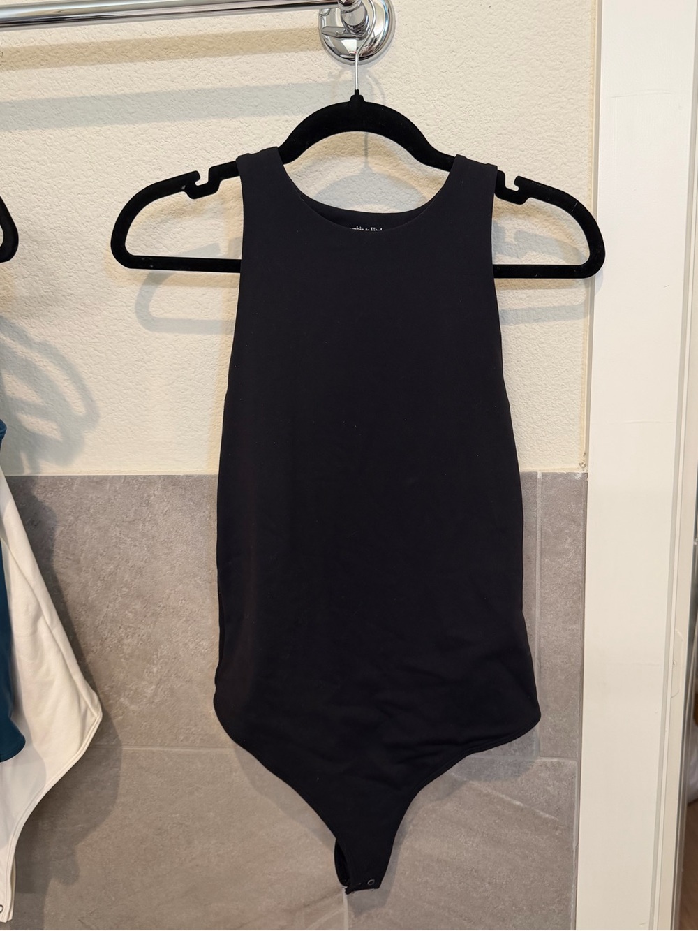 Abercrombie & Fitch Black Tank One-Piece Bodysuit